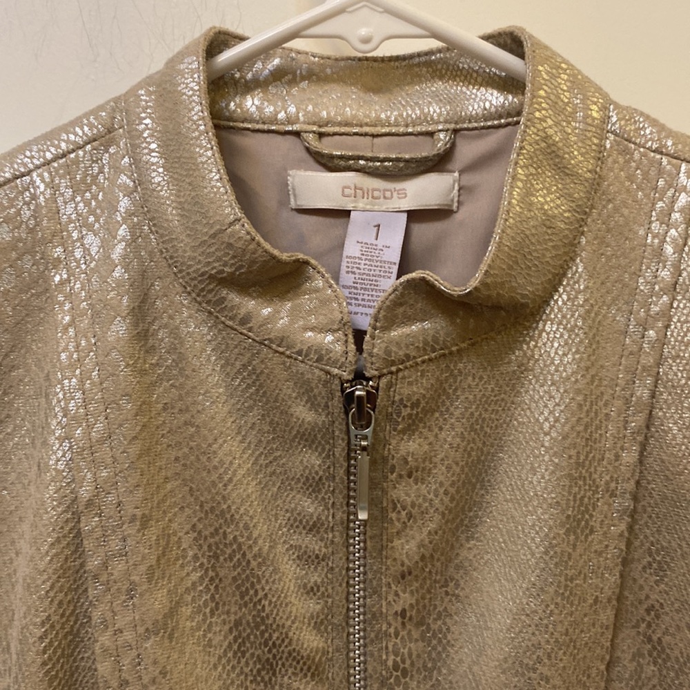 Chico's Metallic Python Jacket - Picture 4 of 11